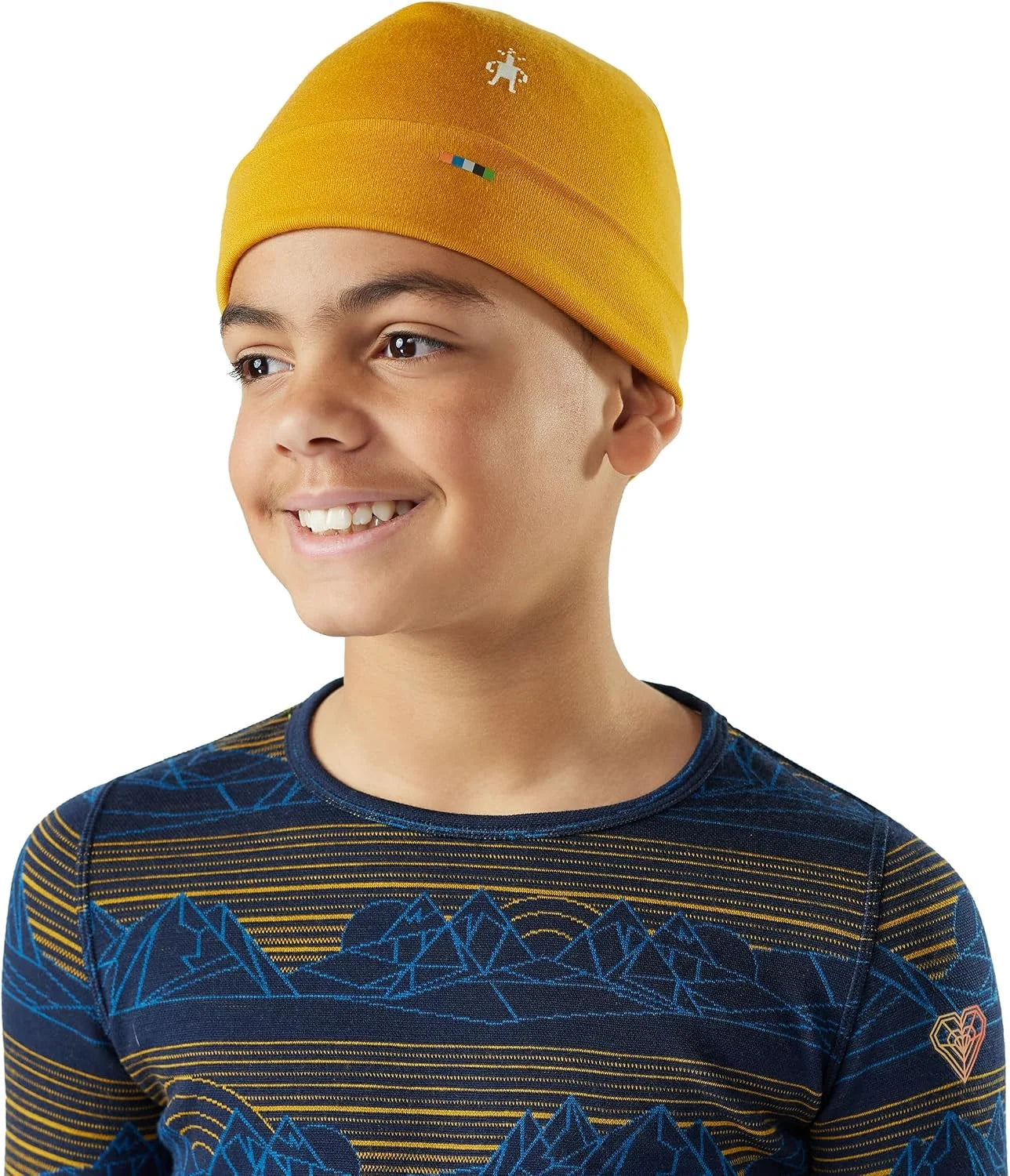Smartwool Kid's Thermal Merino Reversible Pattern Cuffed Beanie