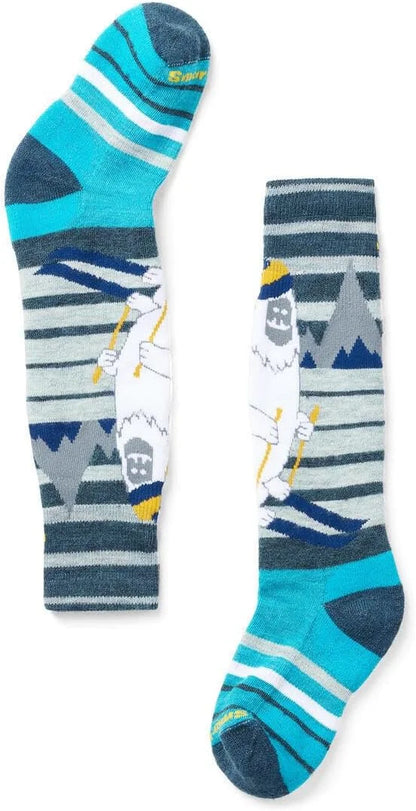 Smartwool Unisex Kids Full Cushion Yeti Pattern Over The Calf Socks (Toddler/Little Kid/Big Kid)