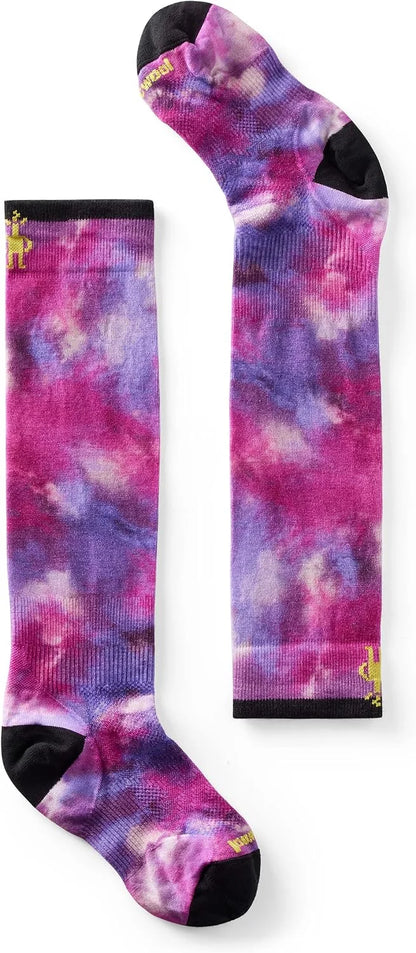 Smartwool Junior Ski Zero Cushion Tie Dye Print Over the Calf Socks