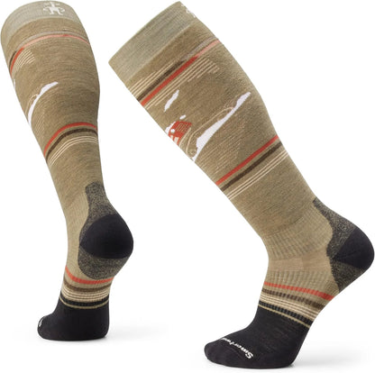 Smartwool Men's Snowboard Targeted Cushion Piste Machine Over the Calf Socks