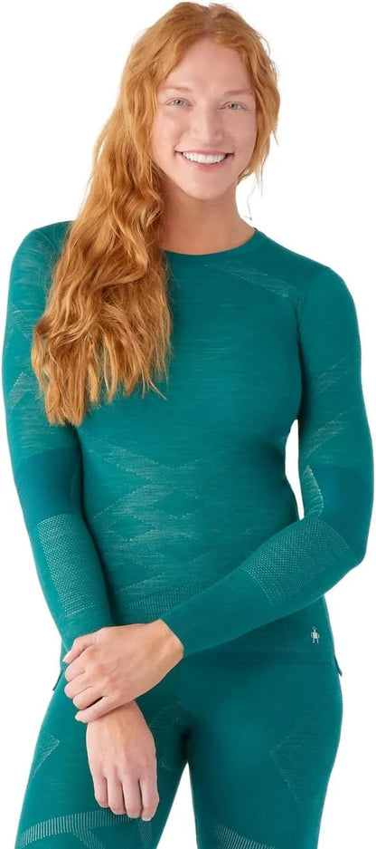 SmartWool Women's Intraknit Thermal Merino Base Layer Crew, Breathable Merino Wool Long Sleeve Shirt