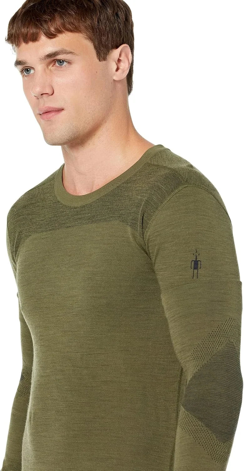 SmartWool Men's Intraknit Thermal Merino Base Layer Crew, Lightweight, Breathable Merino Wool Long Sleeve Active Shirt