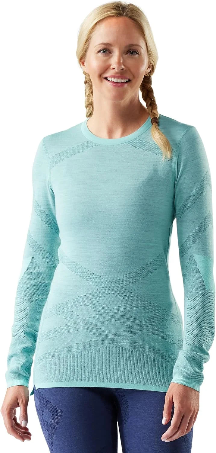 SmartWool Women's Intraknit Thermal Merino Base Layer Crew, Breathable Merino Wool Long Sleeve Shirt