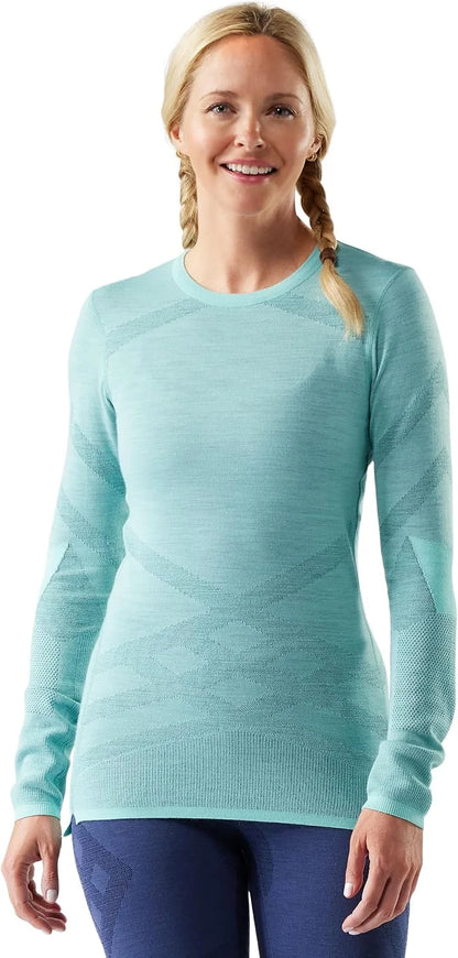SmartWool Women's Intraknit Thermal Merino Base Layer Crew, Breathable Merino Wool Long Sleeve Shirt