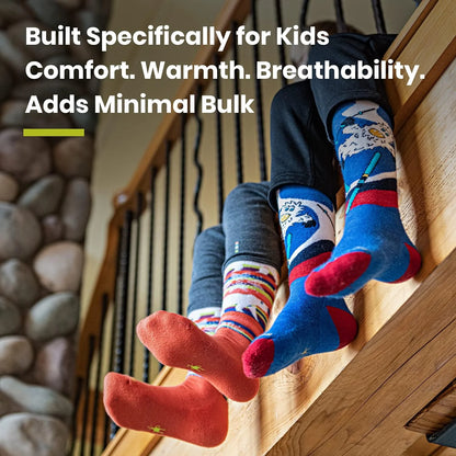 Smartwool Unisex Kids Hike Light Cushion Striped Crew Socks (Toddler/Little Kid/Big Kid)