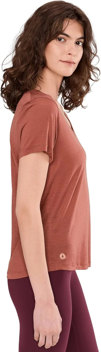 Smartwool Women's Active Ultralite V-Neck Short Sleeve