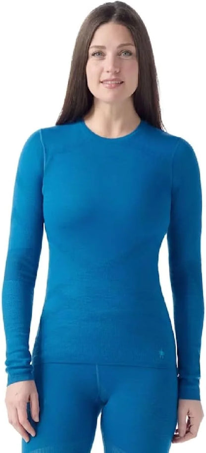 SmartWool Women's Intraknit Thermal Merino Base Layer Crew, Breathable Merino Wool Long Sleeve Shirt