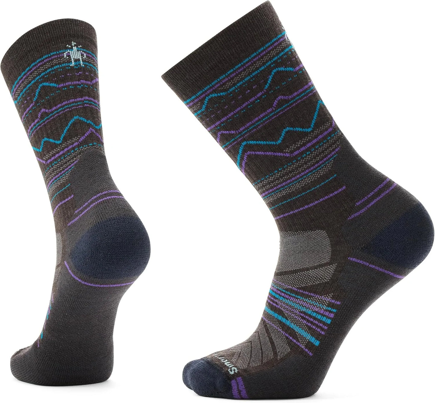 Smartwool Men's Hike Light Mountain Range Pattern Crew Socks