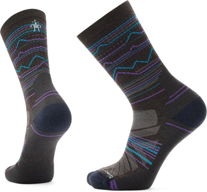 Smartwool Men's Hike Light Mountain Range Pattern Crew Socks