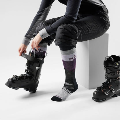 Smartwool Women's Ski Full Cushion Snowpocalypse Pattern Over the Calf Socks