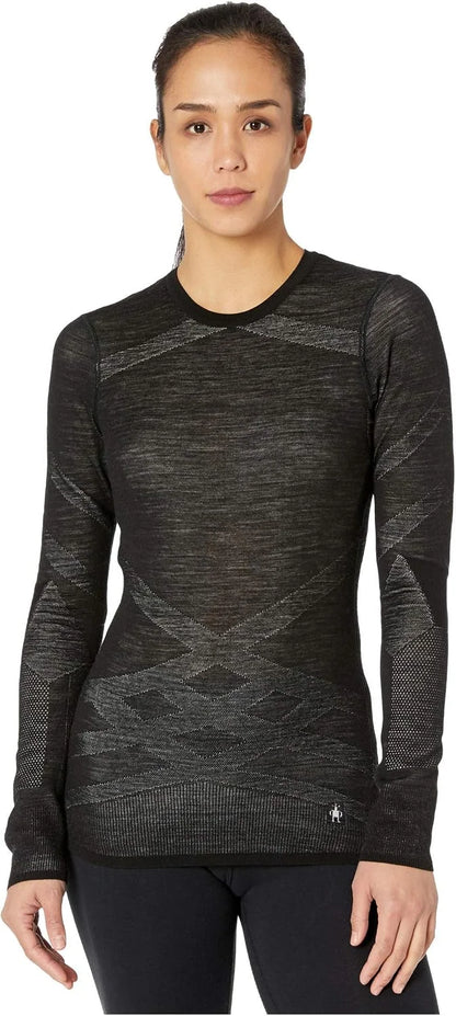 SmartWool Women's Intraknit Thermal Merino Base Layer Crew, Breathable Merino Wool Long Sleeve Shirt