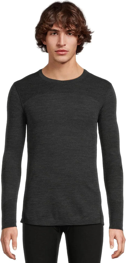 SmartWool Men's Intraknit Thermal Merino Base Layer Crew, Lightweight, Breathable Merino Wool Long Sleeve Active Shirt