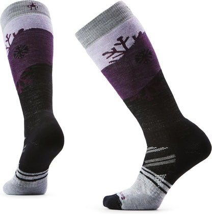 Smartwool Women's Ski Full Cushion Snowpocalypse Pattern Over the Calf Socks