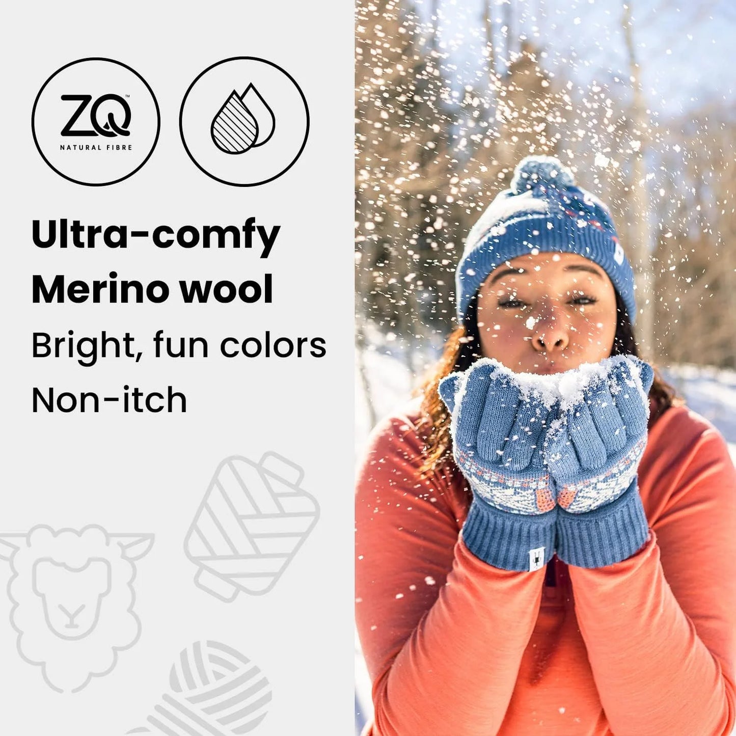 Smartwool Unisex Adult Active Fleece Wind Gloves