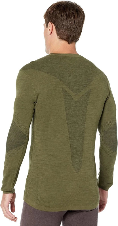 SmartWool Men's Intraknit Thermal Merino Base Layer Crew, Lightweight, Breathable Merino Wool Long Sleeve Active Shirt