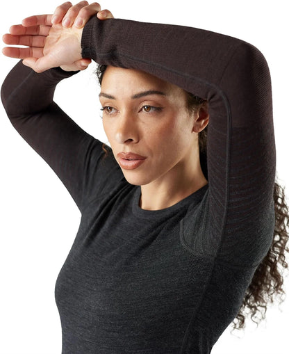 SmartWool Women's Intraknit Thermal Merino Base Layer Crew, Breathable Merino Wool Long Sleeve Shirt