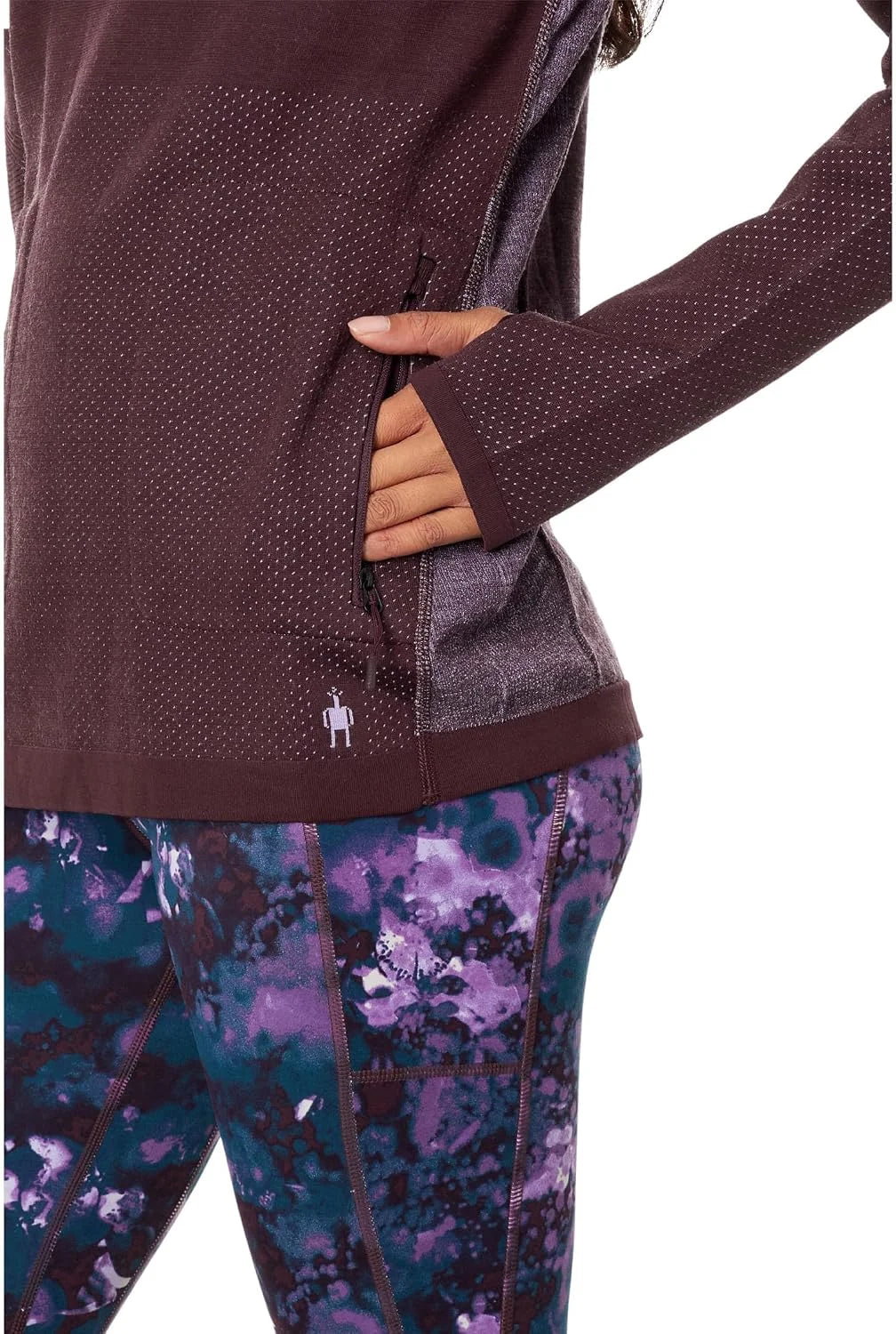 Smartwool Intraknit Merino Tech Pullover Hoodie Eggplant SM