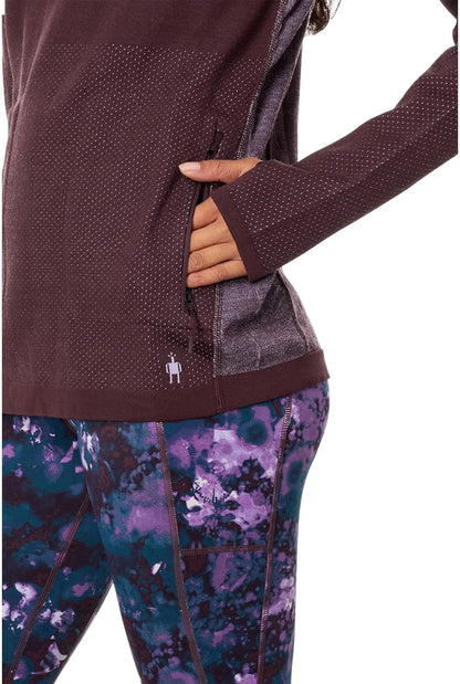 Smartwool Intraknit Merino Tech Pullover Hoodie Eggplant SM