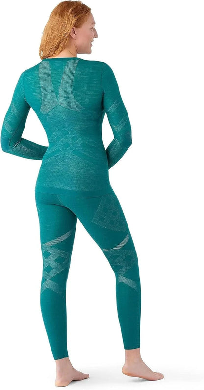 SmartWool Women's Intraknit Thermal Merino Base Layer Crew, Breathable Merino Wool Long Sleeve Shirt