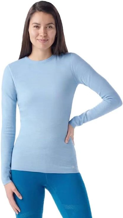 SmartWool Women's Intraknit Thermal Merino Base Layer Crew, Breathable Merino Wool Long Sleeve Shirt