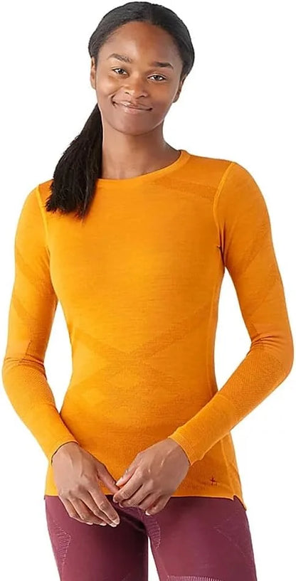 SmartWool Women's Intraknit Thermal Merino Base Layer Crew, Breathable Merino Wool Long Sleeve Shirt