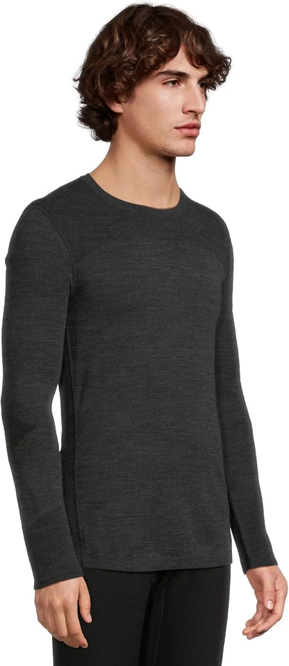 SmartWool Men's Intraknit Thermal Merino Base Layer Crew, Lightweight, Breathable Merino Wool Long Sleeve Active Shirt