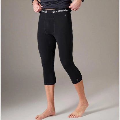Smartwool Men's Classic All-Season Merino Base Layer 3/4 Bottom. Breathable Merino Wool Pants