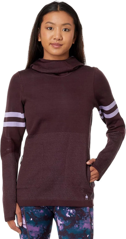 Smartwool Intraknit Merino Tech Pullover Hoodie Eggplant SM