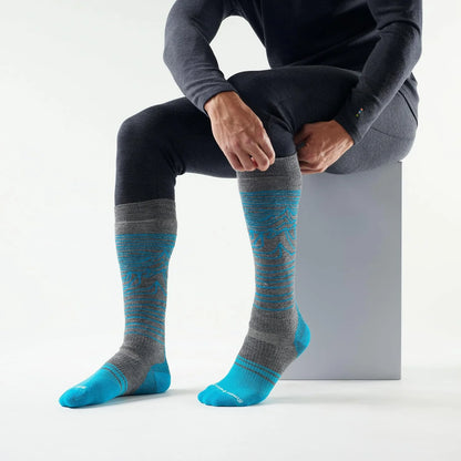 Smartwool Men's Snowboard Full Cushion Iguchi Pattern Over the Calf Socks