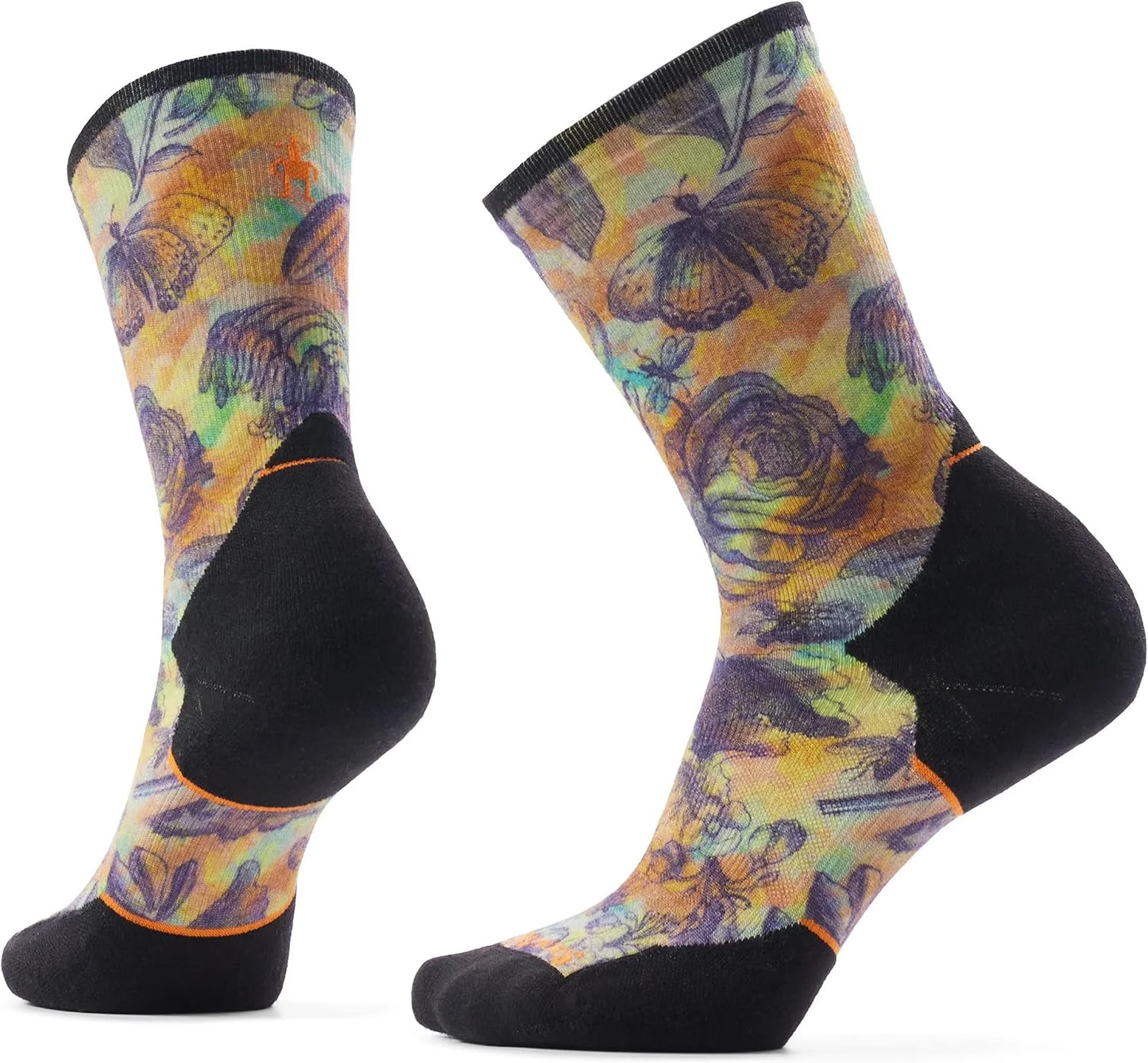Smartwool Women's Trail Run Targeted Cushion Floral Party Print Crew Socks