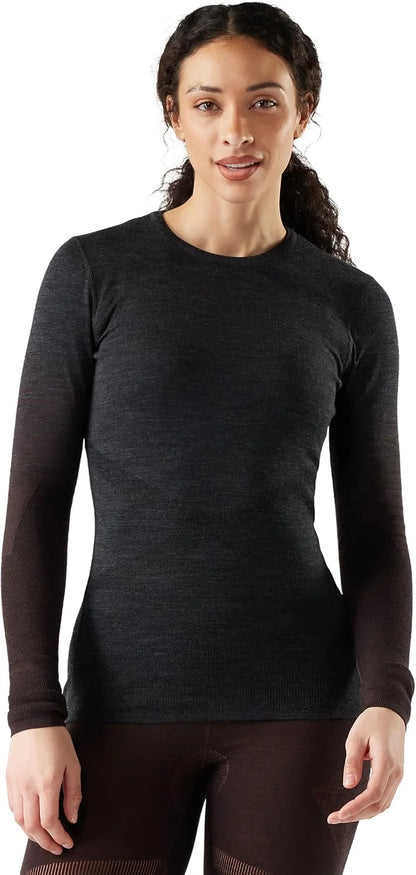 SmartWool Women's Intraknit Thermal Merino Base Layer Crew, Breathable Merino Wool Long Sleeve Shirt