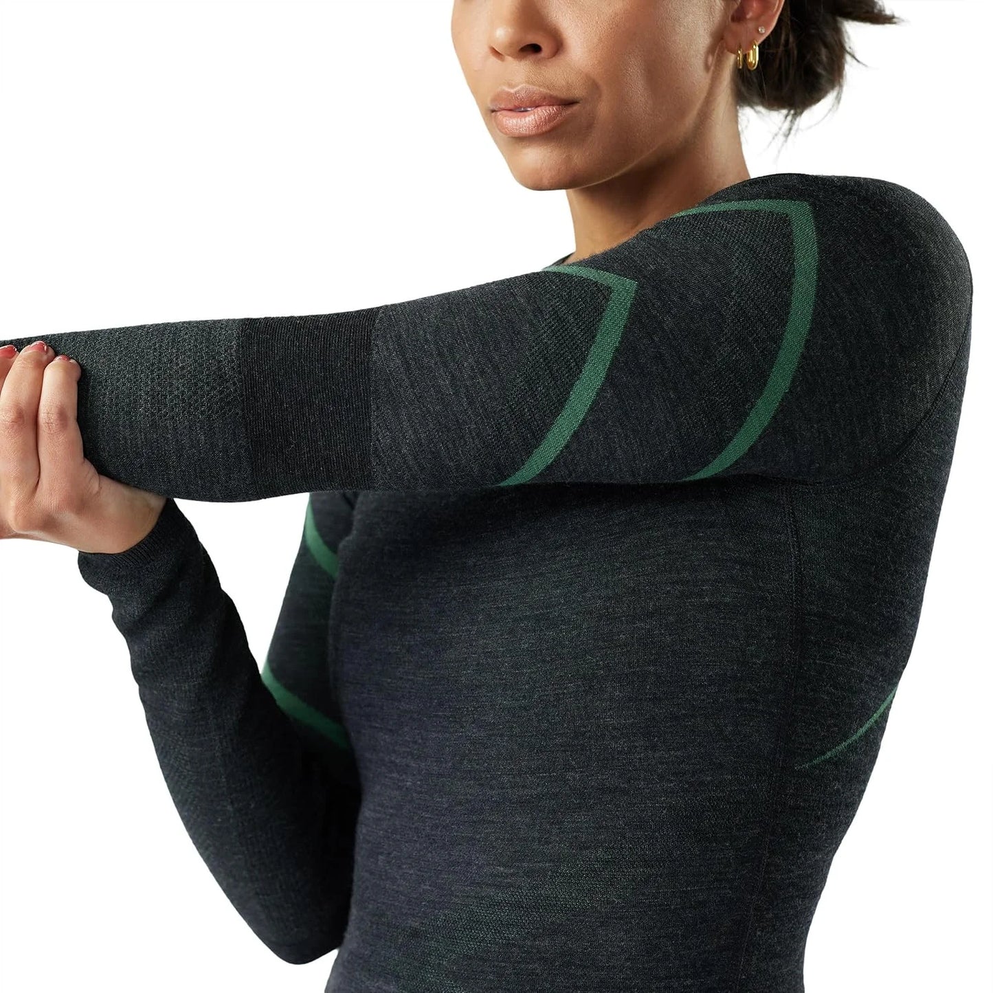 SmartWool Women's Intraknit Thermal Merino Base Layer Crew, Breathable Merino Wool Long Sleeve Shirt