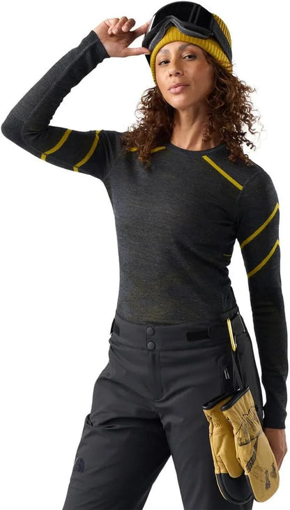 SmartWool Women's Intraknit Thermal Merino Base Layer Crew, Breathable Merino Wool Long Sleeve Shirt