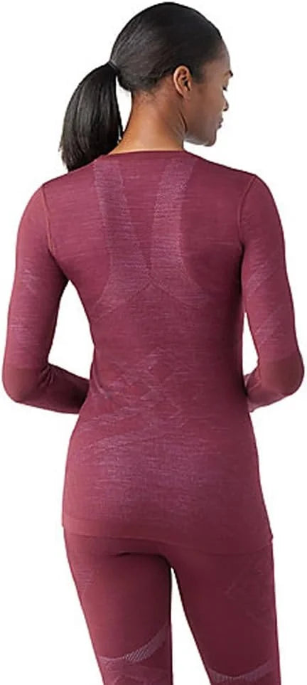 SmartWool Women's Intraknit Thermal Merino Base Layer Crew, Breathable Merino Wool Long Sleeve Shirt