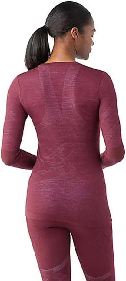 SmartWool Women's Intraknit Thermal Merino Base Layer Crew, Breathable Merino Wool Long Sleeve Shirt