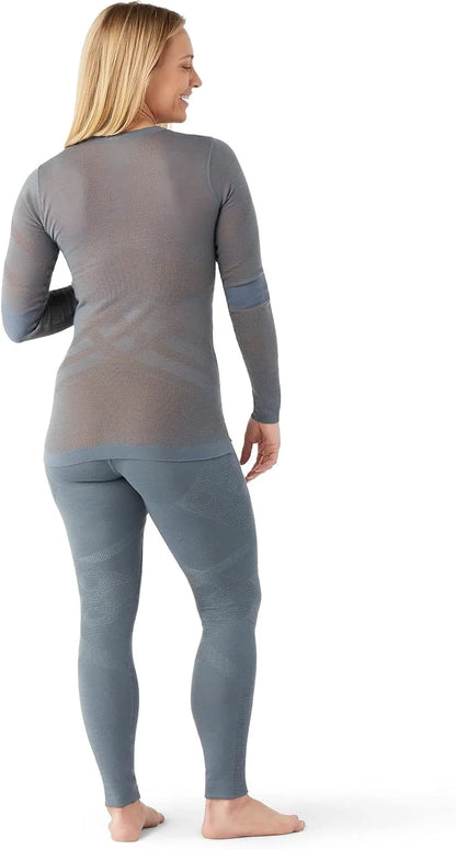 SmartWool Women's Intraknit Thermal Merino Base Layer Crew, Breathable Merino Wool Long Sleeve Shirt
