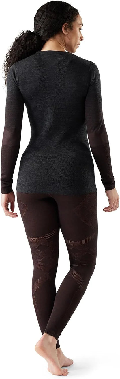 SmartWool Women's Intraknit Thermal Merino Base Layer Crew, Breathable Merino Wool Long Sleeve Shirt